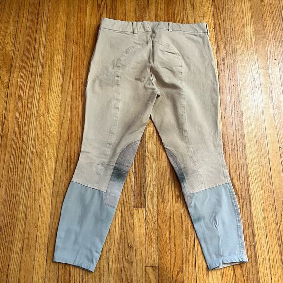Ariat Pants Beige Womens 34 Equestrian Riding Breeches Stretch Cotton Blend - Picture 3 of 10